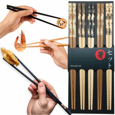 Oriental Čínské jídelní hůlky Kočky 5 ks – Zboží Mobilmania