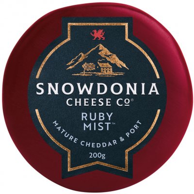 Snowdonia Sýr Cheddar RUBY MIST s portským vínem 200 g – Zboží Dáma