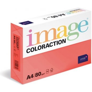 Image Coloraction barevný papír 119083 A4 80 g intenzivní jahodově červená 100 ks