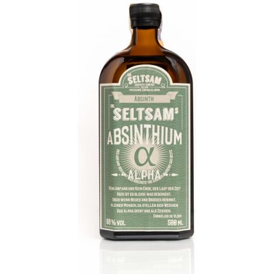 Dr. Seltsam´s Alpha absinthe 65% 0,5 l (holá láhev) – Zboží Dáma