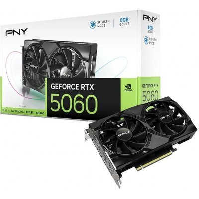 PNY GeForce RTX 5060 Dual Fan 8GB GDDR7 VCG50608DFXPB1 – Hledejceny.cz