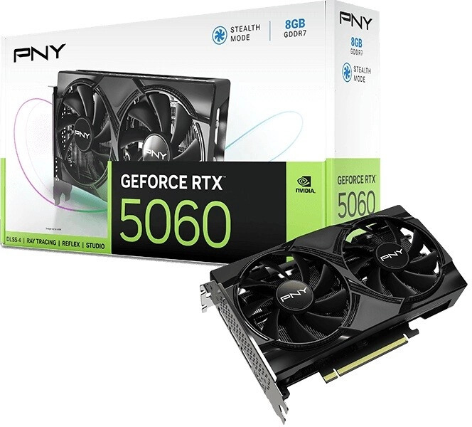 PNY GeForce RTX 5060 Dual Fan 8GB GDDR7 VCG50608DFXPB1