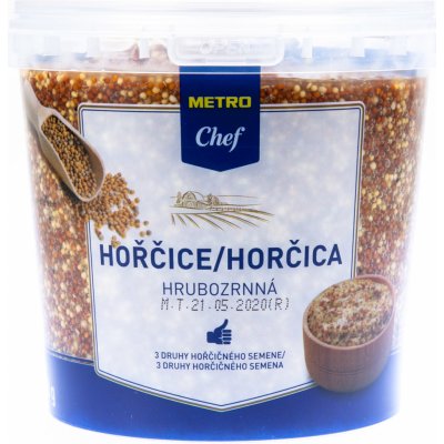 Metro Chef Hořčice hrubozrnná 950 g – Zbozi.Blesk.cz