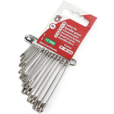 Spínací špendlíky mix velikostí Varianta: 1 nikl, Balení: 1 svaz. 61725/160502/286848 – Zboží Mobilmania