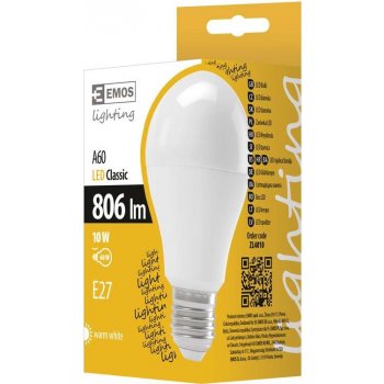 Emos LED žárovka Classic 10W E27 Teplá bílá