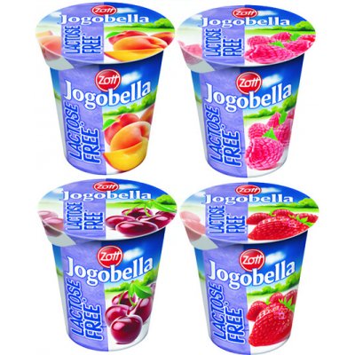 Jogobella bez laktózy Višeň Jahoda Broskev Malina 150 g – Hledejceny.cz