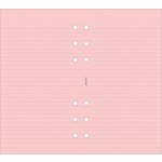 Filofax poznámkový papír linkovaný růžový 30 listů formát A6 – Zboží Živě