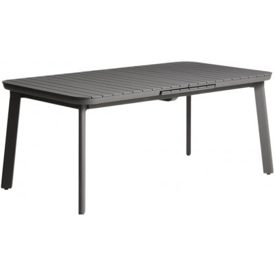 kave home kovový zahradní rozkládací stůl Izola 185/235 x 100 cm Šedý – Hledejceny.cz
