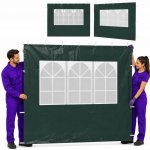 Boční stěny ke stanu VidaXL 45119 s oknem 300x195 cm, zelené, 2 ks – Hledejceny.cz