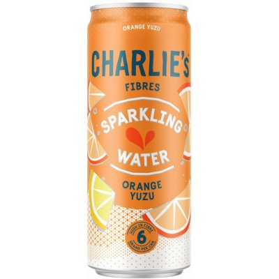 Charlie's Fibres sycená pitná voda s příchutí pomeranče a Yuzu s vlákninou 330 ml – Hledejceny.cz