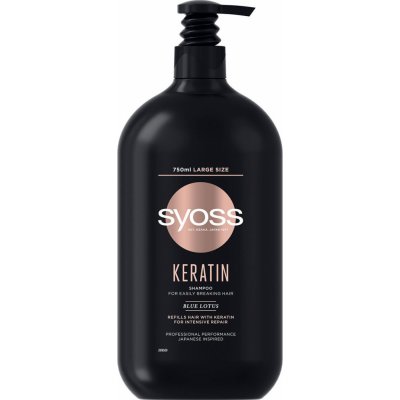 Syoss Keratin Blue Lotos posilující šampon 750 ml – Hledejceny.cz