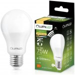 Lumiled LED žárovka E27 A60 10W = 75W 1055lm 3000K Teplá bílá 200° s pohybovým mikrovlným čidlem – Sleviste.cz