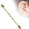 Piercing Šperky4U Industrial piercing ID01014-GD