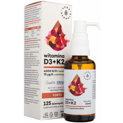 Aura Herbals Vitamin D3 4000 IU v oleji MCT 50 ml – Hledejceny.cz