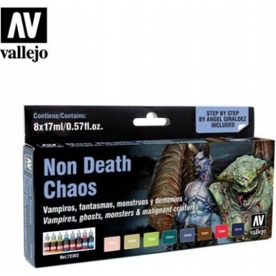 Vallejo Game Color Set 72302 Non Death Chaos by Angel Giraldez 8x17 ml