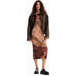 Desigual Dámské šaty 24SWVF01 6000 VEST NOELIA 6000 BROWN – Zboží Dáma