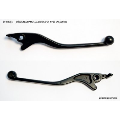 PSYCHIC brzdová páčka HONDA CBF 125 08-16, CBF 250 04-07, XL 125 V VARADERO 01-13, CG 125 04-07 (53175-KK4-010; 53175-KR1-760) barva černá (5-216,72042) (DHH49CN) = DSH39CN | Zboží Auto