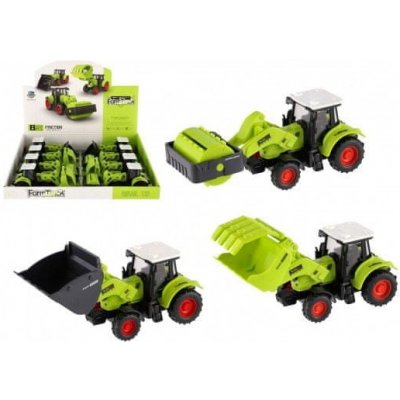 Teddies Traktor na setrvačník plast 16cm 3 druhy