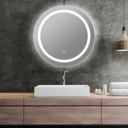 Smartzrcadla Koupelnové LED zrcadlo S-2611 kulaté 70 cm