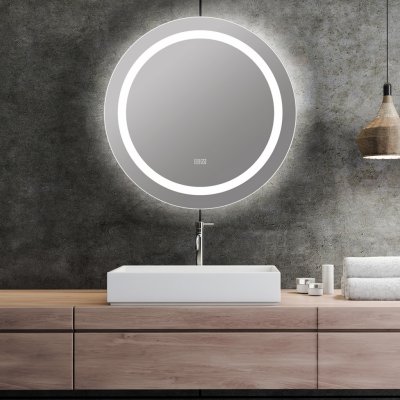 Smartzrcadla Koupelnové LED zrcadlo S-2611 kulaté 70 cm – Zboží Mobilmania