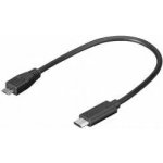 PremiumCord kur31-02 USB 3.1 konektor C/male - USB 2.0 konektor Micro-B/male, 0,2m – Sleviste.cz