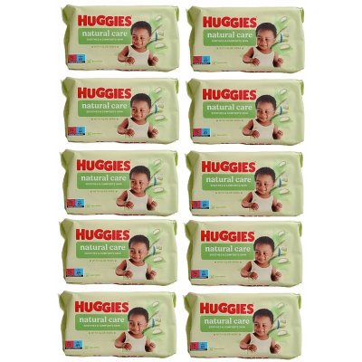 HUGGIES Single Natural Care Ubrousky vlhčené 10 x 56 ks – Hledejceny.cz