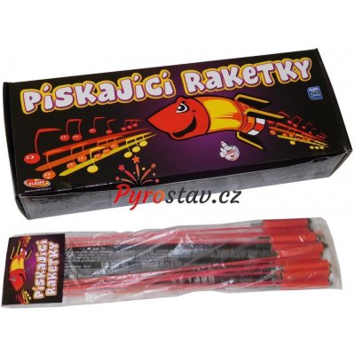 Klásek Trading Rakety PÍSKAJÍCÍ RAKETKY 12 ks – Zboží Dáma
