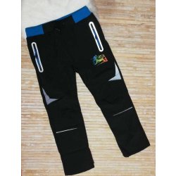 Kugo HK5619 Dětské softshellové kalhoty zateplené černá
