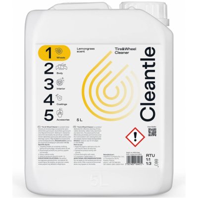 Cleantle Tire & Wheel Cleaner 5 l – Zbozi.Blesk.cz