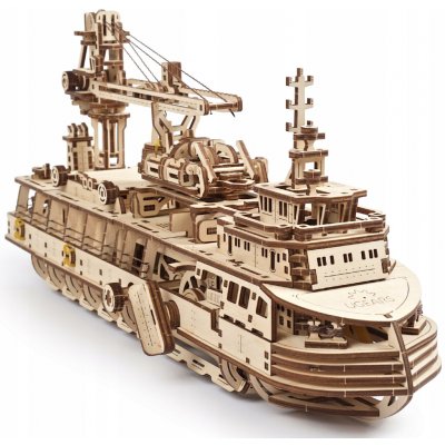 Ugears 3D mechanické puzzle výzkumné plavidlo Research Vessel 575 ks – Zboží Dáma