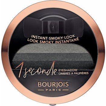 Bourjois 1 Seconde oční stíny pro okamžité kouřové líčení 01 Black on Track 3 g