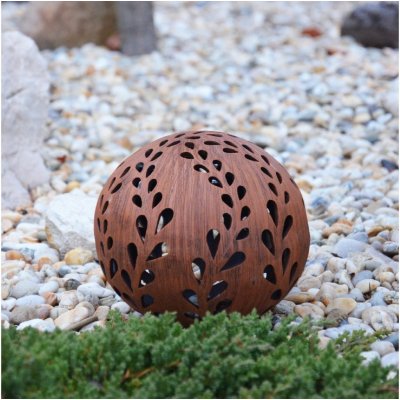 Keramická koule na svíčku s větvičkou 12 cm Motiv: tmavá – Sleviste.cz