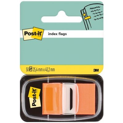 3M POSTIT Štítek, plastový, 50 kusů, 25 × 43 mm, 3M POST-IT, oranžový 7000144932 – Hledejceny.cz