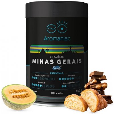 Aromaniac Brazílie Minas Gerais bez kofeinu mletá 250 g – Hledejceny.cz