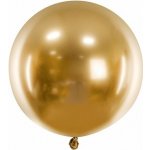 PartyDeco BALÓN latexový chromový zlatý 60 cm – Sleviste.cz