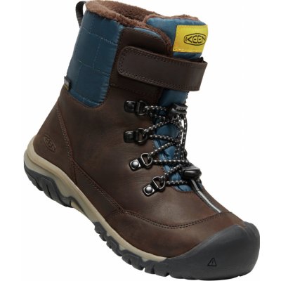 Keen Greta Boot Wp Youth coffee bean/blue wing teal