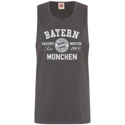 Fan-shop tričko bez rukávu BAYERN MNICHOV Record grey