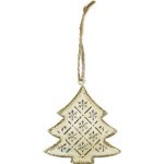 BREITNER Dekorace závěsná - Stromek gliter 10 cm 451450 – Hledejceny.cz