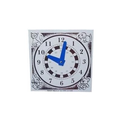 Hodiny dětské papírové jednobarevné – Zboží Dáma