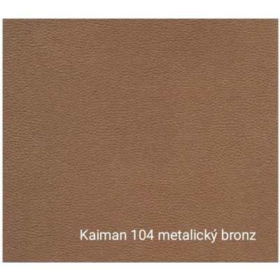 Salon na míru Opěrka pod ruce s nožkami MAXI Kaiman 104 metalický bronz Dřevěné nožky 12 cm