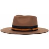 Klobouk Goorin Bros. Hnědý klobouk plstěný s širokou krempou americký klobouk Midnight Sky