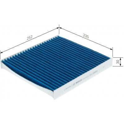 Filtr vzduchu v interiéru BOSCH 0 986 628 630 (0986628630) | Zboží Auto