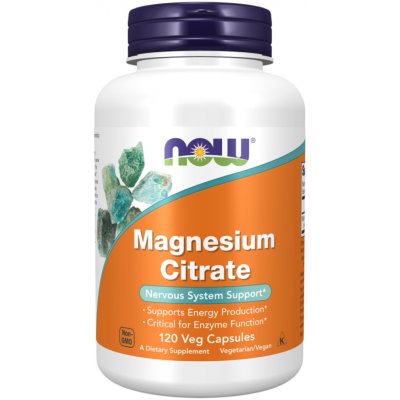 Now Foods Magnesium Citrate 120 veg kapslí – Hledejceny.cz