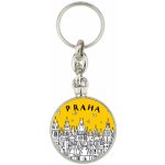 Klíčenka s motivem Prahy - věže (žlutá) – Hledejceny.cz