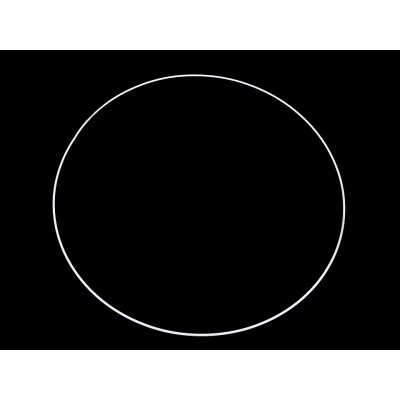 Kovový kruh na lapač snů 60 cm Bílá – Zboží Mobilmania