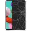 Pouzdro a kryt na mobilní telefon Samsung Pouzdro ACOVER Samsung Galaxy A51 A515F s motivem Line Flower I