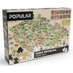 POPULAR Mapa České republiky 160 dílků – Zboží Dáma