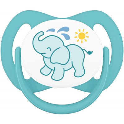 Dentistar ortodontický dudlík zelená se slonem, 1 ks – Zboží Mobilmania