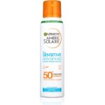 Garnier Ambre Solaire Sensitive Advanced Hypoallergenic Spray voděodolný opalovací sprej SPF50+ 150 ml – Zboží Dáma