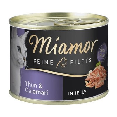 Miamor Feline Filets Tuňák a Kalamáry v želé 185 g